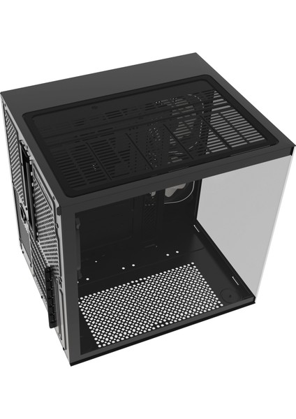 HC510 650W 80+ Bronze Argb Akvaryum Atx Mid Tower Siyah Gaming Kasa