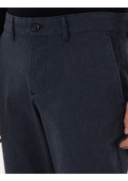 Erkek Lacivert Slim Fit Kanvas Pantolon 50317228-VR033 indirimleri