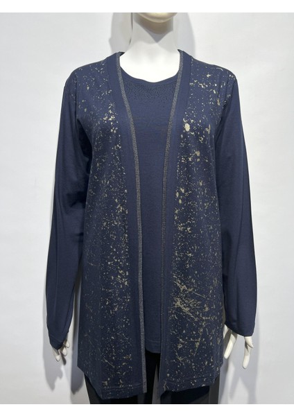 Içi Kısa Kol Bluzlu Ceketli Ince Takım 5200T