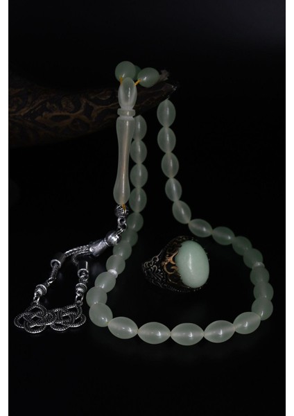 Fosforlu Tesbih Karanlıkta Parlayan ve 925 Ayar Gümüş Yüzük Fosforlu 902282 fırsatları