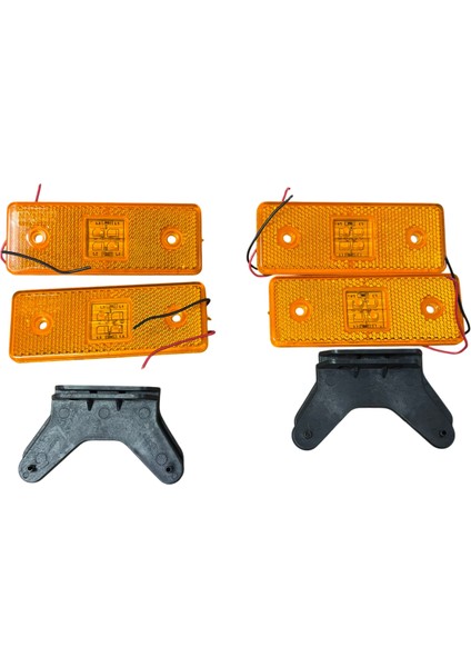Side Marker Lamba Kasa Dorse Lambası Braketli 24V (01SM1)(E Belgeli Vize Onaylı ) 2 Adet Fiyatı