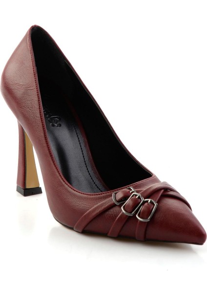 Bordo Kadın Klasik Topuklu Ayakkabı K01565015242 fiyatları