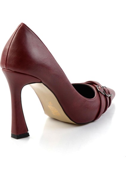 Bordo Kadın Klasik Topuklu Ayakkabı K01565015242 modelleri