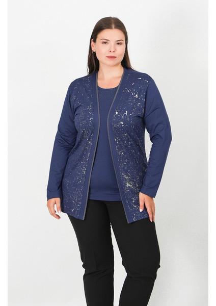 Içi Kısa Kol Bluzlu Ceketli Ince Takım 5200T