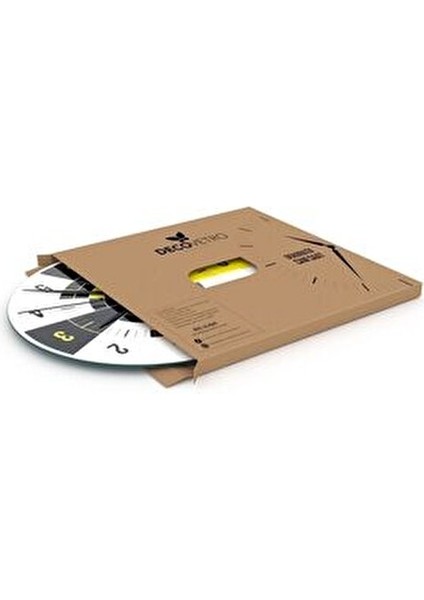 Cam Duvar Saati Yuvarlak 1063 30 x 30 cm fırsatları