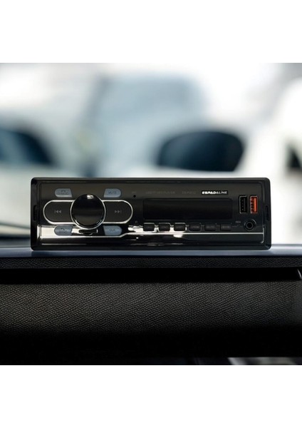 Oto Teyp 4*50W Bletooth Sd Aux Çift Usb'li Çift Amfi Çıkışı (Yeni Tip Kısa Kasa)