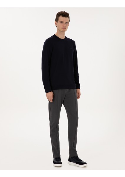 Erkek Antrasit Slim Fit Nervürlü Düz Paça Eşofman Altı 50317659-VR006 modelleri