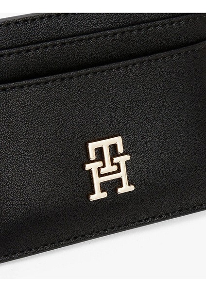 Th Icon Orta Boy Fermuarlı Monogram Kapaklı Kadın Siyah Cüzdan AW0AW17743BDS modelleri