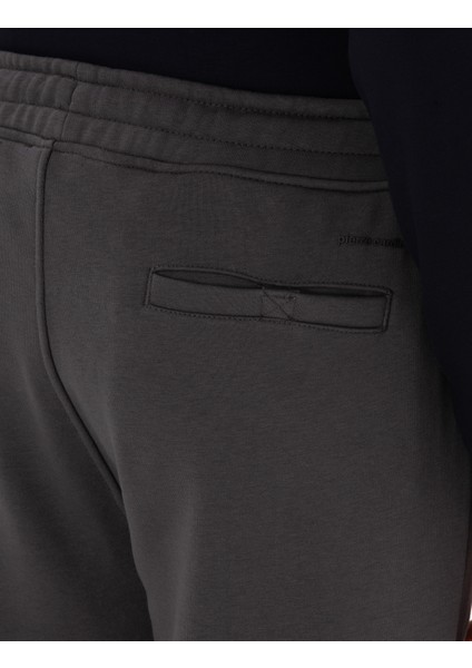 Erkek Antrasit Slim Fit Nervürlü Düz Paça Eşofman Altı 50317659-VR006