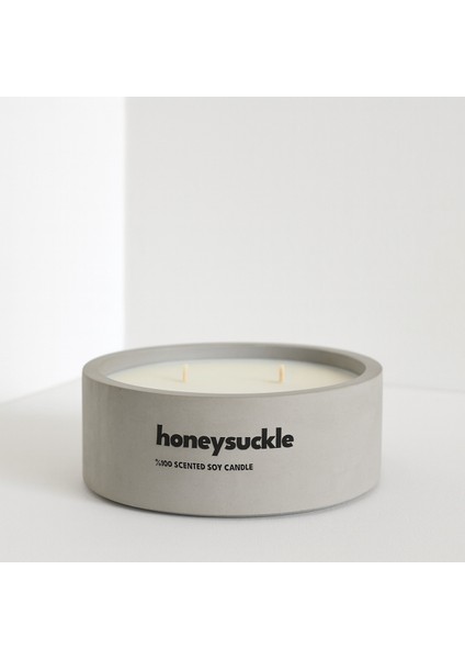 Dekoratif El Yapımı Yatay Mum : Çift Fitilli : Kokulu Soya Mum : Honeysuckle fiyatları