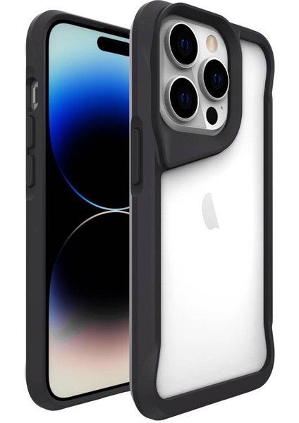 iPhone 14 Pro Kılıf Tam Koruma Sağlayan ve Ultra Sert Yapılı Draco Premium Şeffaf Silikon Kapak