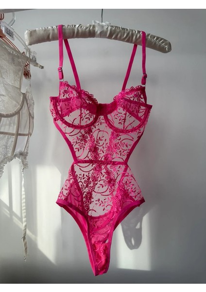 Dantelli Desteksiz Balenli Tül Body/bodysuit - B Cup 75-80-85-90 fiyatları