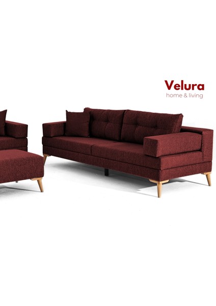 Zeri Modüler Koltuk & Kanepe - Bordo - 173
