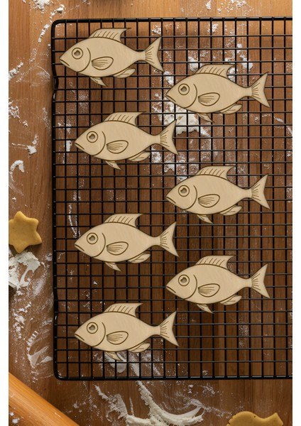 Balık Kurabiye Kalıbı, Hamur Şekillendirici, Bisküvi Kalıbı, Kolay Kesim Ucu fiyatları