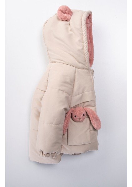 Su ve Rüzgar Geçiemez Kapüşonlu Şişme Peluş Kışlık Kız Çocuk Mont 2-6 Yaş 50327 modelleri
