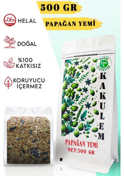 Sertifikalı Premium Sultan Cennet Papağan Yemi 500 gr