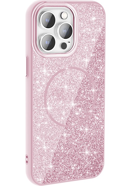 Apple iPhone 15 Pro Uyumlu Magsafe Özellikli Okso Kapak Pembe fiyatları