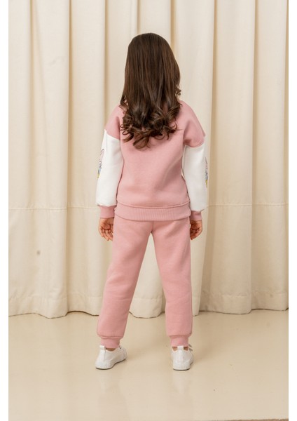 Kız Çocuk Taşlı Kalp Daisy Şardonlu 2'li Takım - 6307/6308 indirimleri