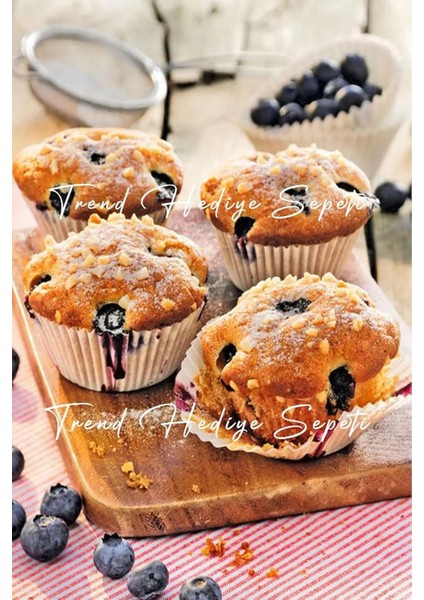 Hediye Sepeti Takribi 200 Adet Orta Boy Beyaz Muffin Kek Kalıbı, Browine Kalıbı 50X30 Mm, Cupcake Kağıdı