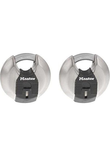 Lock Magnum Ağır Hizmet Paslanmaz Çelik Discus Asma Kilit, Anahtarlı, Anahtarlı, 2'li Paket modelleri