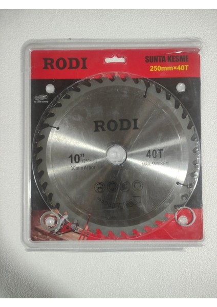 Elmas Sunta Testere 250 mm x 40 T x 30 mm