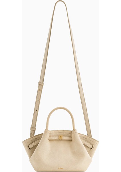 Jw Peı Hana Mini Suni Süet Tote Kırık Beyaz Çanta modelleri