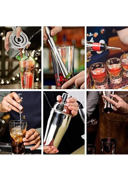 7 Parça Metal Kokteyl Seti, Şık ve Avantajlı Içki Karıştırma Takımı fiyatları