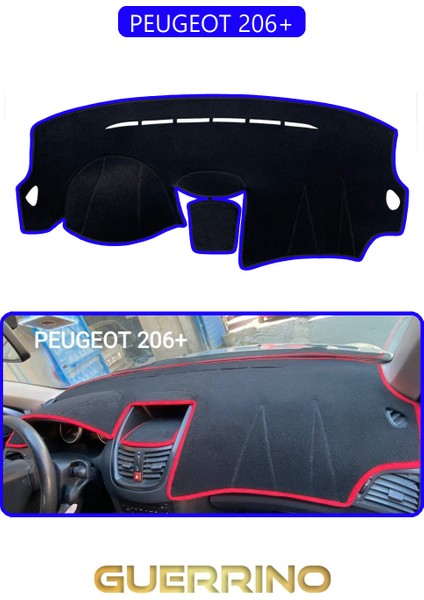 Peugeot 206+TORPİDO Koruma Halısı Mavi Kenar
