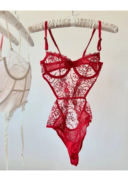 Dantelli Desteksiz Balenli Tül Body/bodysuit - B Cup 75-80-85-90 fırsatları
