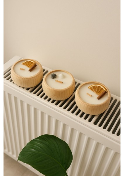 Likya Portakal&tarçın Bambu 2'li Mum