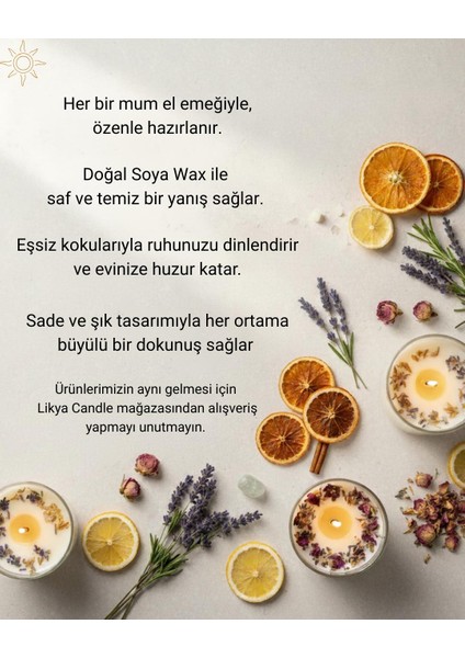 Likya Portakal&tarçın Bambu 2'li Mum modelleri