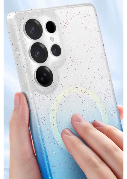 Samsung Galaxy S25 Ultra Radiant Pummel Glitter Kapak – Stylish Simli Yüzey & Dayanıklı Tasarım - Mor modelleri