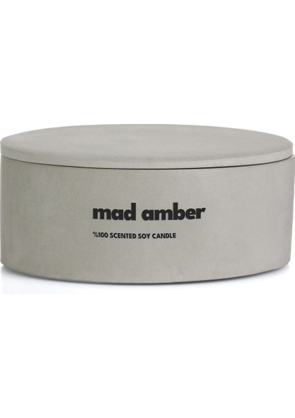 Dekoratif El Yapımı Yatay Mum : Çift Fitilli : Kokulu Soya Mum : Mad Amber fırsatları