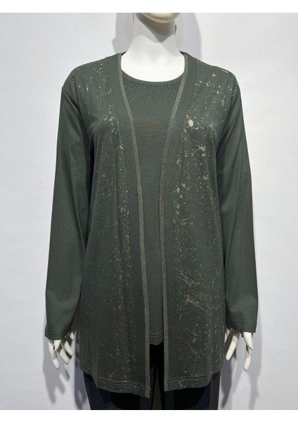 Içi Kısa Kol Bluzlu Ceketli Ince Takım 5200T