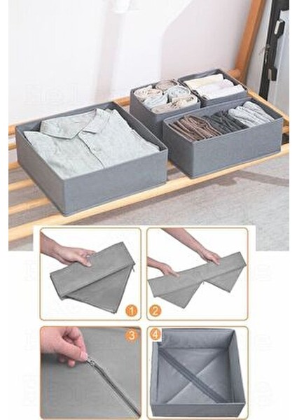 8'li Çekmece Içi Düzenleyici Organizer Set Antrasit modelleri