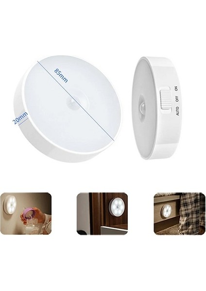 Hareket Sensörlü 8 Ledli USB Şarjlı Beyaz Işık fiyatları