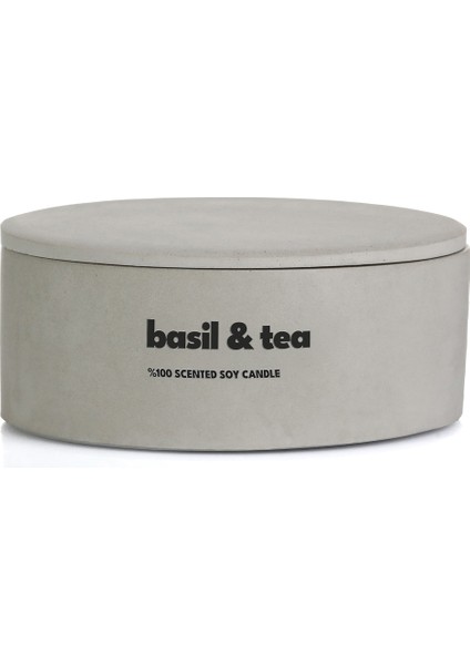 Dekoratif El Yapımı Yatay Mum : Çift Fitilli : Kokulu Soya Mum : Basil & Tea fırsatları