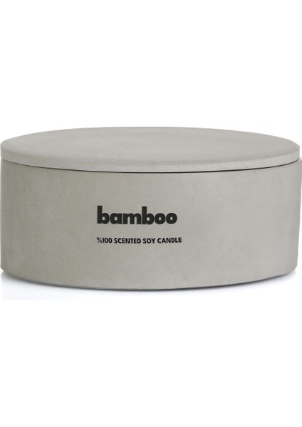 Dekoratif El Yapımı Yatay Mum : Çift Fitilli : Kokulu Soya Mum : Bamboo fırsatları