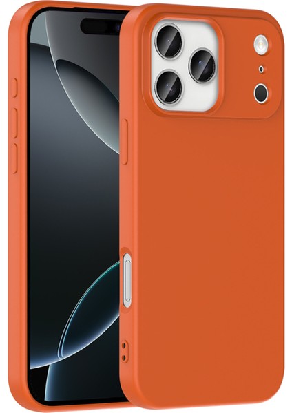 iPhone 17 Pro Max Içi Kadife Dolgulu Şık Candy Lansman Silikon Kılıf