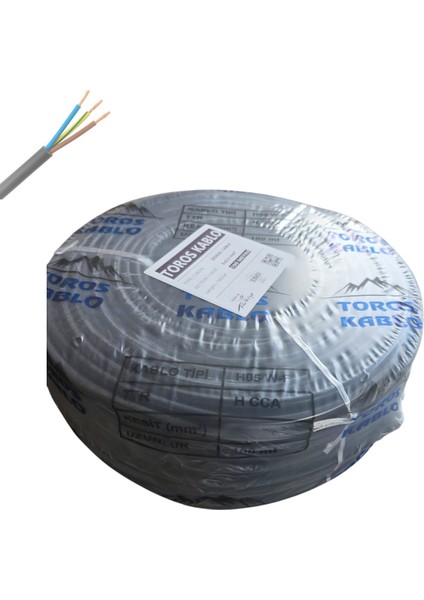 Kablo Ttr 3 x 2.5mm² Cca Kablo H05 W-F 100 Metre fiyatları