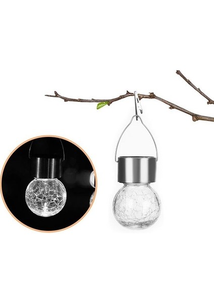 Kırık Cam Tasarımlı Güneş Enerjili Askılı LED Işık Dekor fiyatları