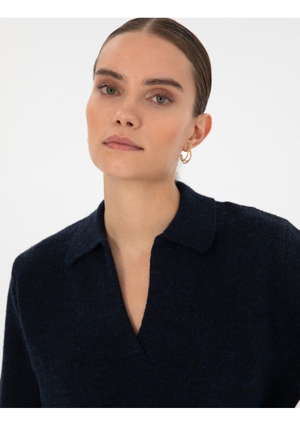 Kadın Lacivert Comfort Fit Kazak 50317226-VR033 fiyatları