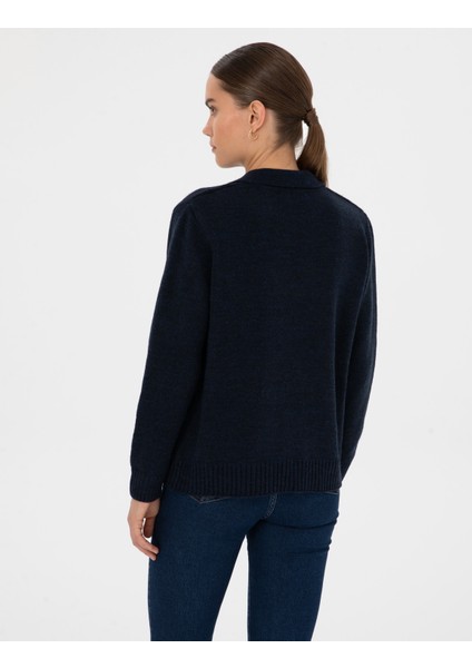 Kadın Lacivert Comfort Fit Kazak 50317226-VR033 indirimleri