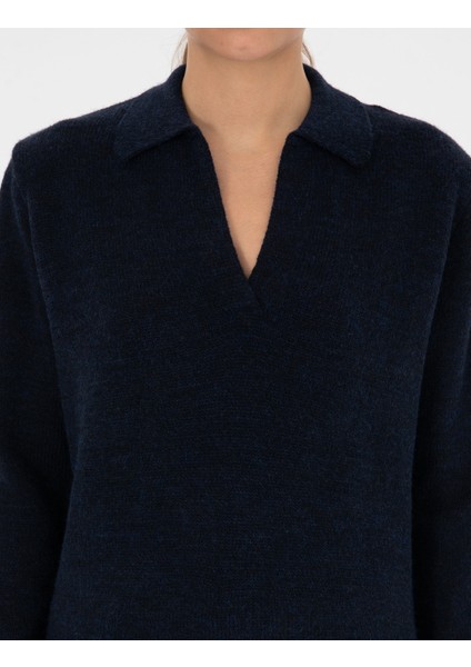 Kadın Lacivert Comfort Fit Kazak 50317226-VR033