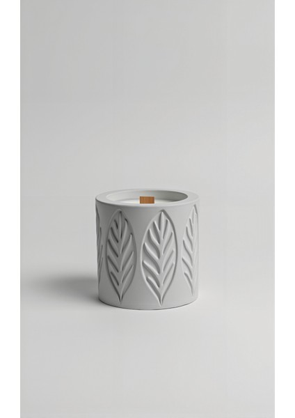 Vanilya Kokulu Beton Soya Mum-Gri-9x9