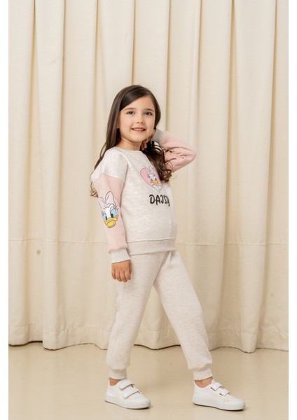 Kız Çocuk Taşlı Kalp Daisy Şardonlu 2'li Takım - 63076308 fırsatları