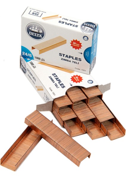 Zımba Teli 1000 Li 24/6 Sarı 1551 10'lu Paket