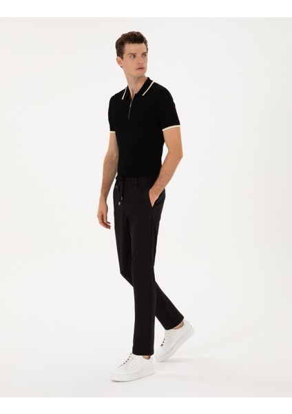Erkek Siyah Slim Fit Klasik Jogger Pantolon 50317618-VR046 modelleri