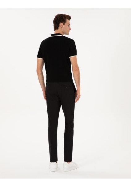 Erkek Siyah Slim Fit Klasik Jogger Pantolon 50317618-VR046 fırsatları