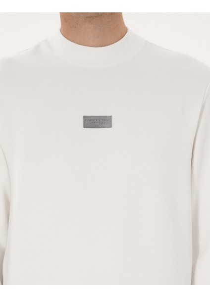 Erkek Beyaz Regular Fit Sweatshirt 50316633-VR013